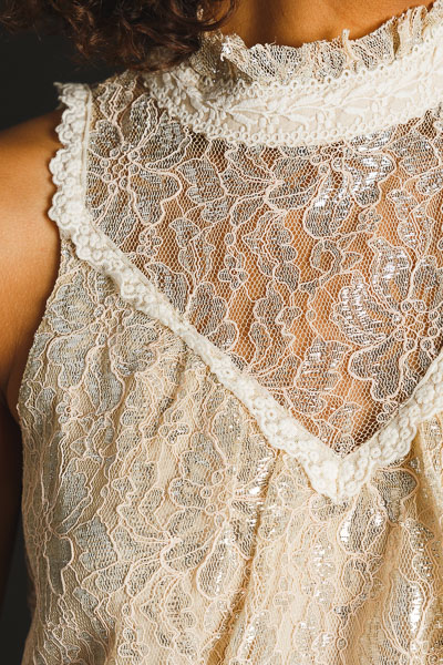 Silver Lining Lace Top