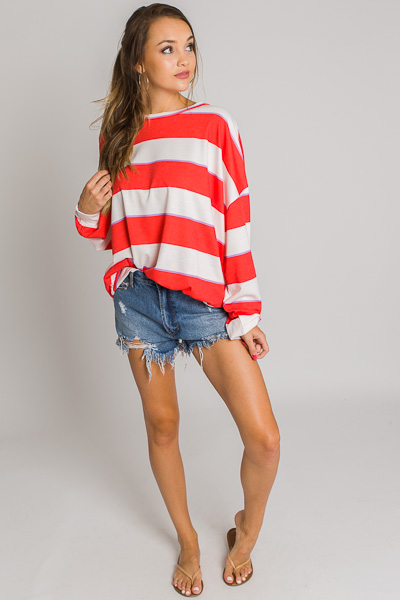 80's Stripe Pullover