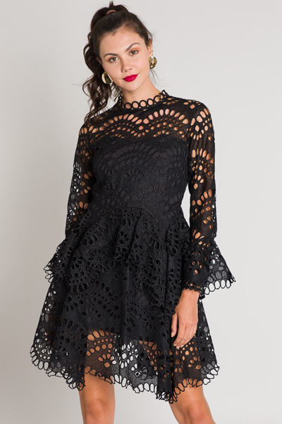 Oval Eyelet Dress