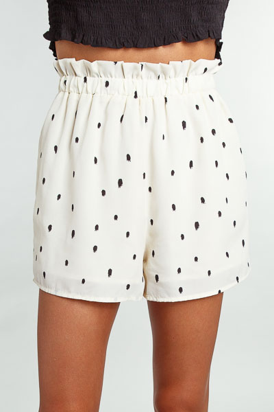 Willow Speckled Shorts, Ivory