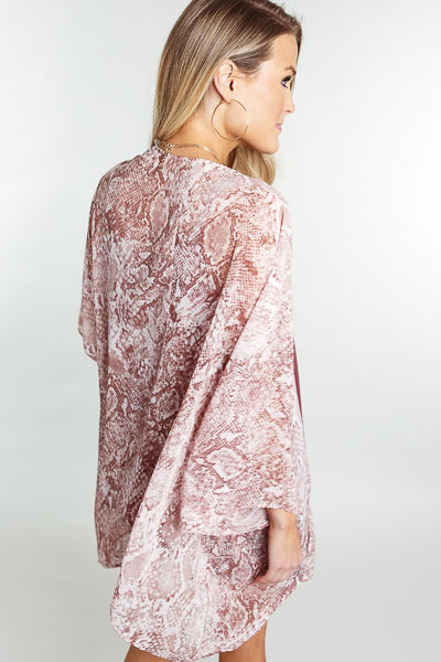 Pink Python Kimono