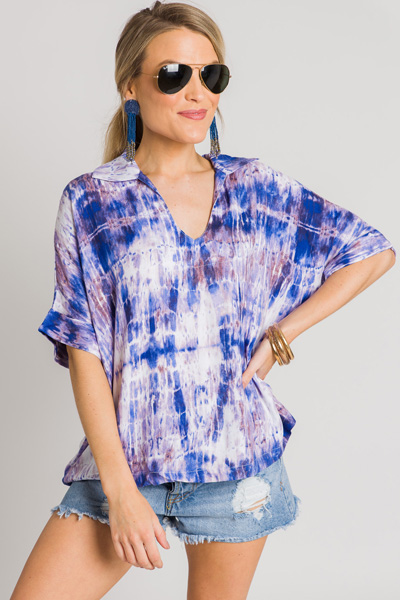 Dyed and True Collar Blouse