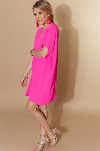 Classic Karlie Dress, Hot Pink