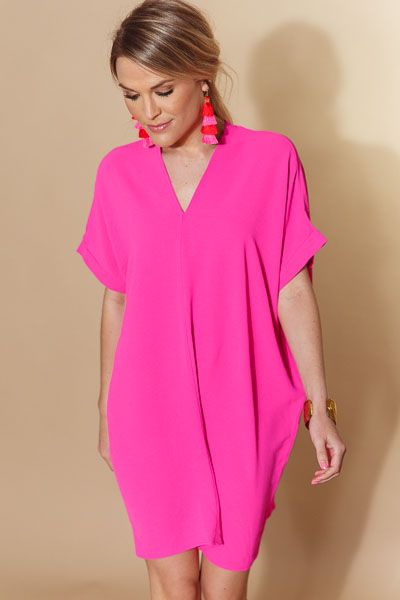 Classic Karlie Dress, Hot Pink