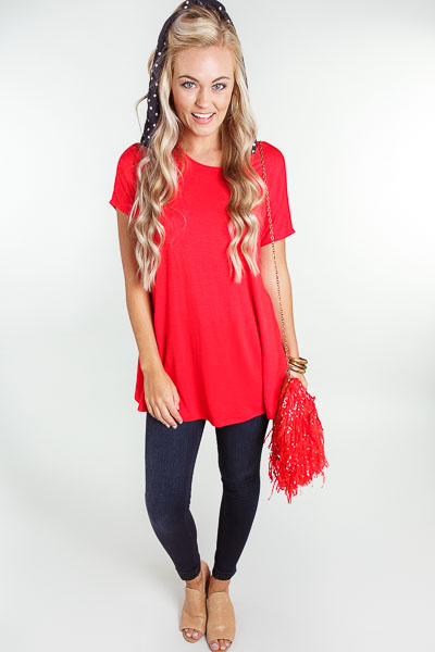 Go-To Tunic, Red
