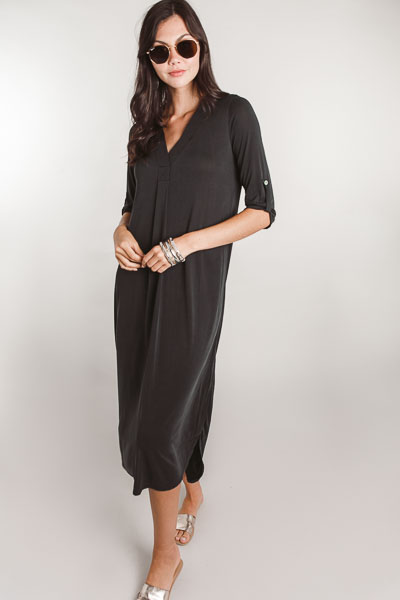 Practical Maxi, Black - Sale - The Blue Door Boutique