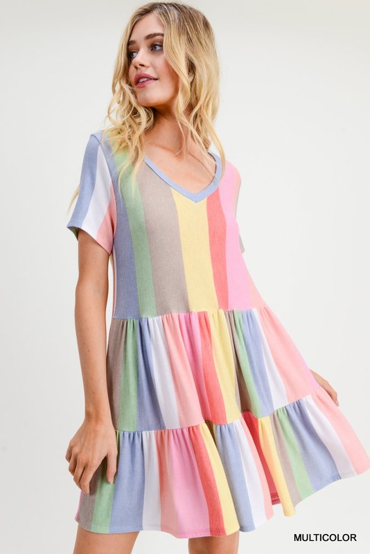 Rainbow Block Dress