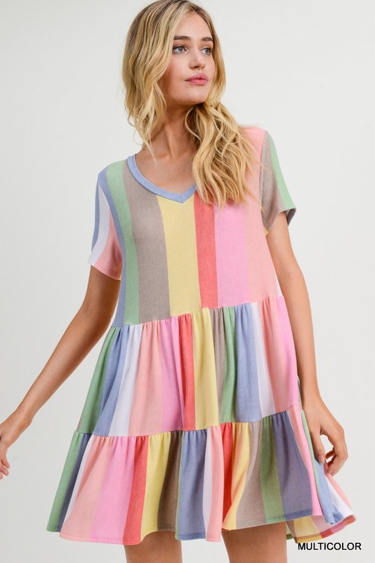 Rainbow Block Dress