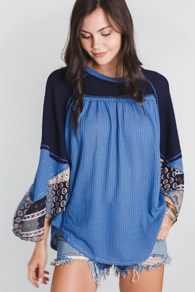 Paisley Poncho Thermal