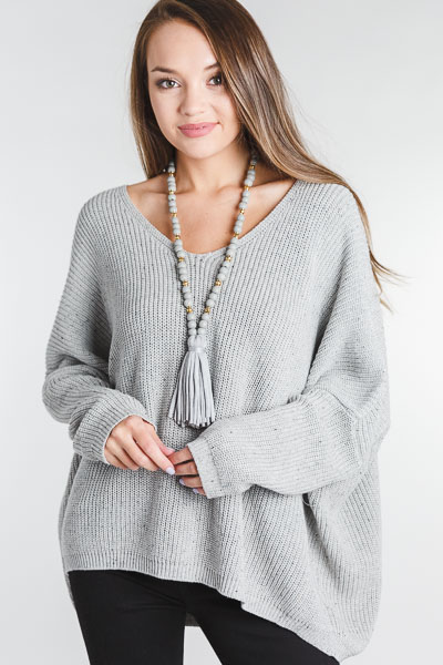 Tried and True Sweater, Grey