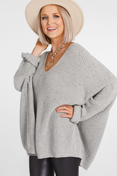 Tried and True Sweater, Grey