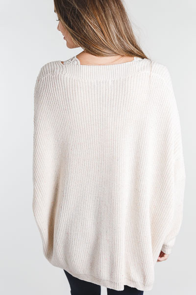 Tried and True Sweater, Ivory