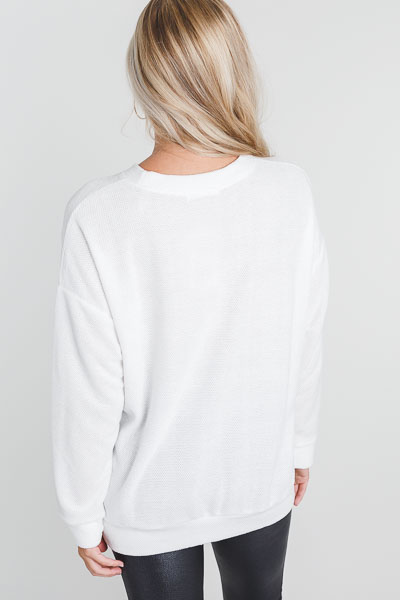 Campbell Cozy Pullover, Off White