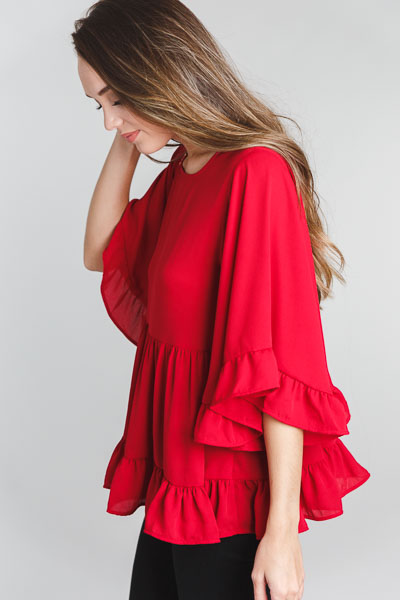 Floating Blouse, Cherry