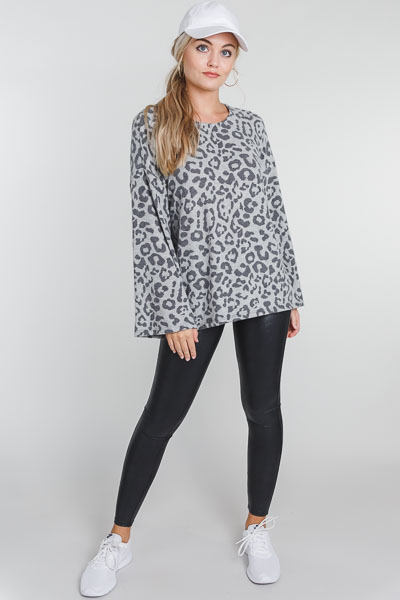 Muted Leopard Pullover