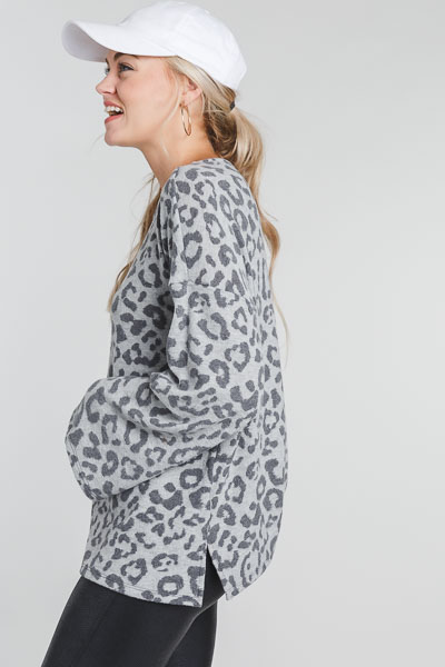 Muted Leopard Pullover
