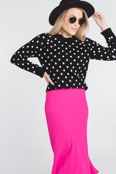 Elle Maxi Skirt, Hot Pink