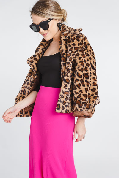 Elle Maxi Skirt, Hot Pink
