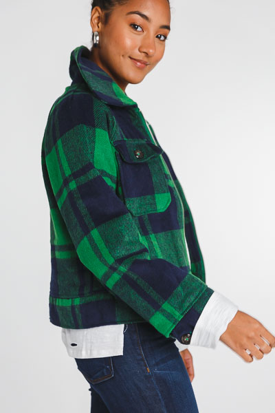 Green Plaid Jacket