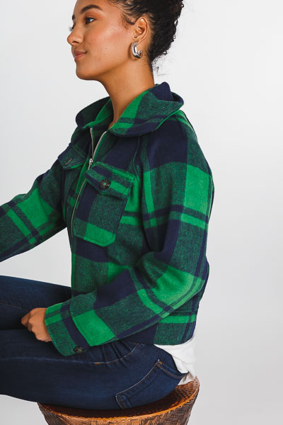 Green Plaid Jacket