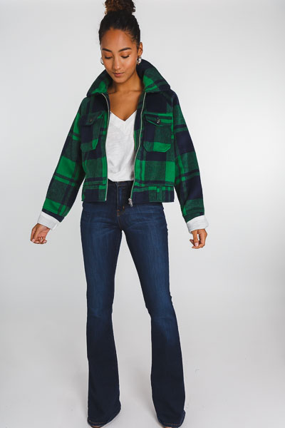 Green Plaid Jacket