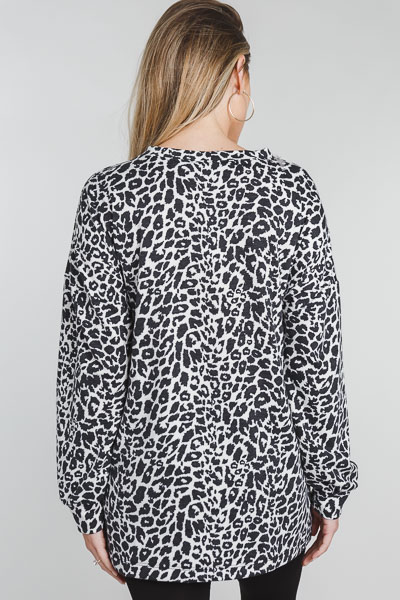Leopard Print Tunic, Ivory