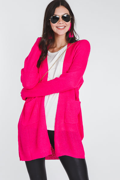 Kya Cardigan, Fuchsia
