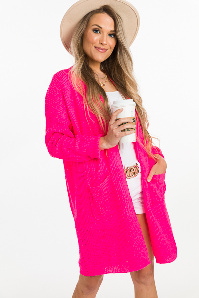 Kya Cardigan, Fuchsia