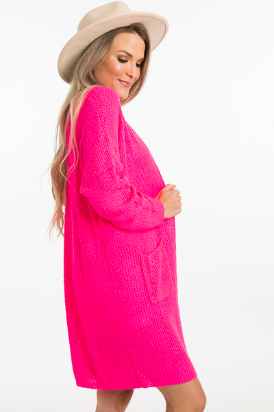 Kya Cardigan, Fuchsia