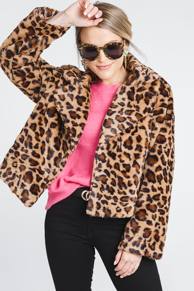 Boxy Leopard Jacket