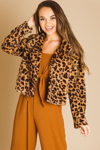 Boxy Leopard Jacket