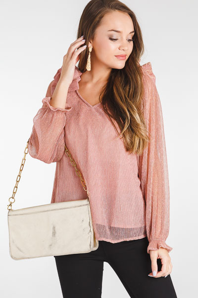 Blush Shimmer Blouse