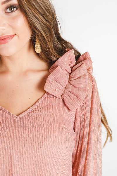 Blush Shimmer Blouse