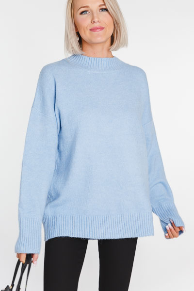Azure Mock Sweater