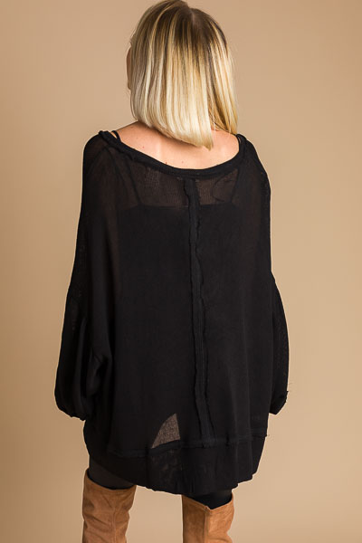 V Neck Puff Sleeve Top