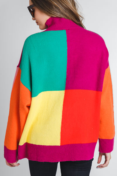 80's Colorblock Sweater