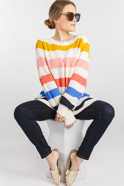 Bright Stripes Sweater