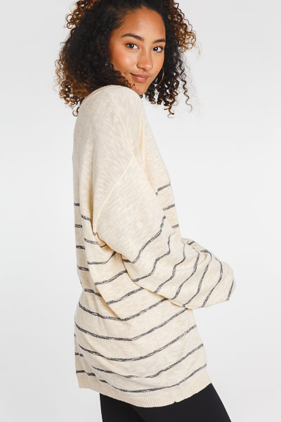 Charcoal Stripes Sweater