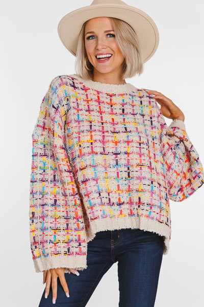 Sprinkles Tweed Square Sweater