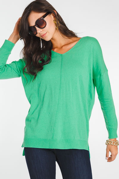 Everyday V Neck Tunic, Apple