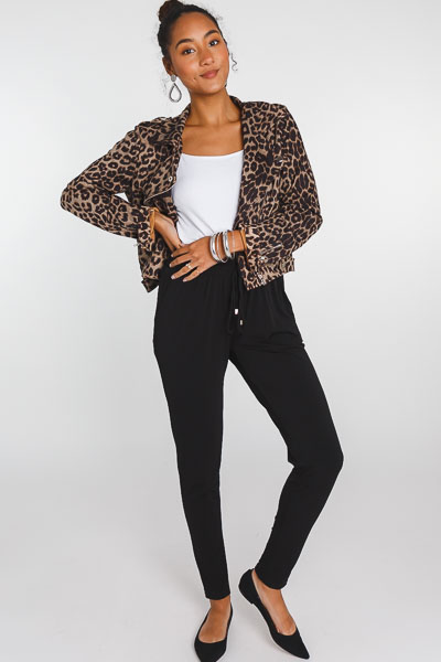Suede Leopard Jacket