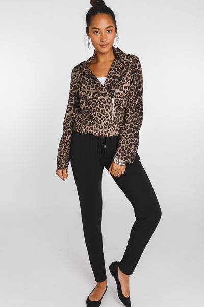 Suede Leopard Jacket