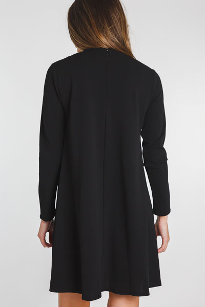 Florence Flowy Shift, Black