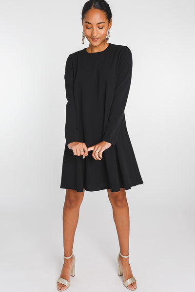 Florence Flowy Shift, Black