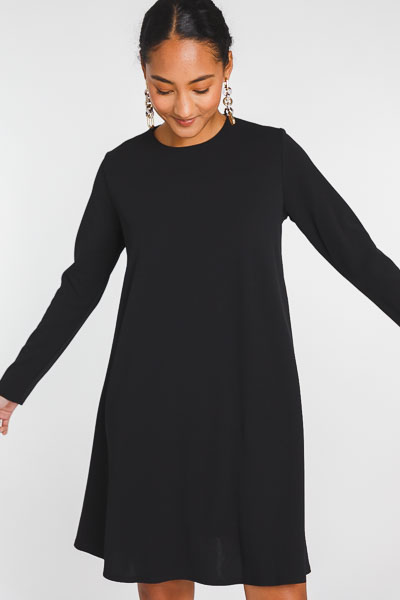 Florence Flowy Shift, Black