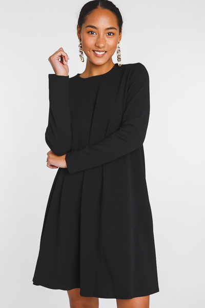 Florence Flowy Shift, Black