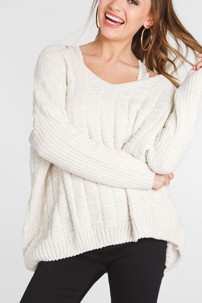 Cozy Chenille V Sweater