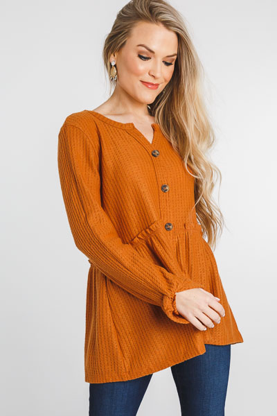 Ginger Button Waffle Top