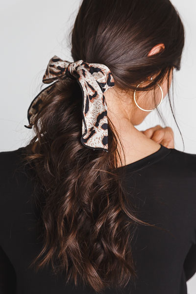 Wired Hair Tie, Brown