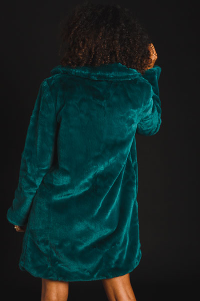 Long Emerald Fur Coat